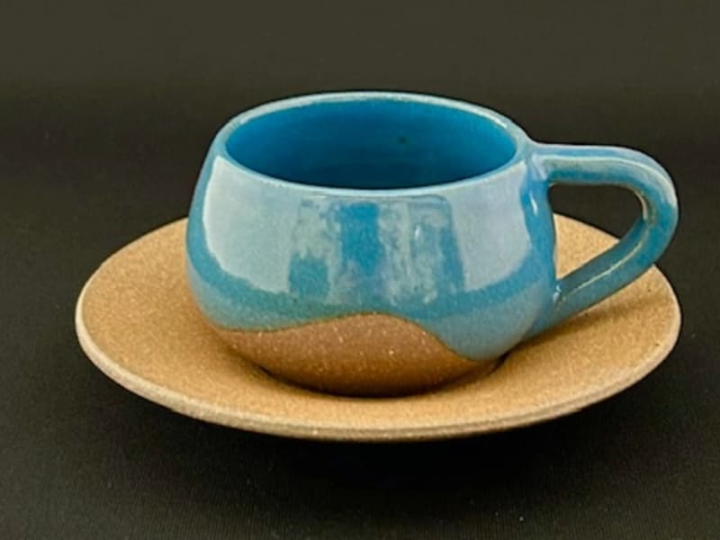 Xicara de café azul